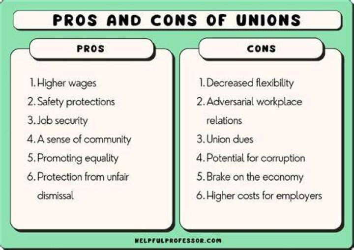 What are the disadvantages of unions?