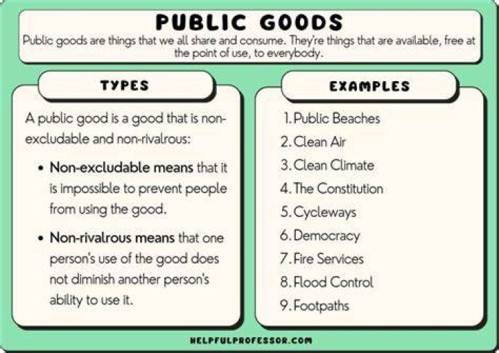 What are the distinguishing characteristics of a public good?
