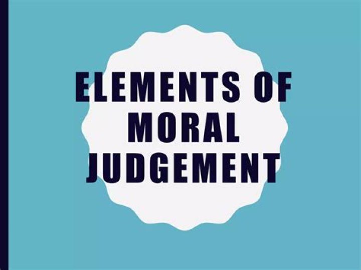 What are the elements of moral Judgement?