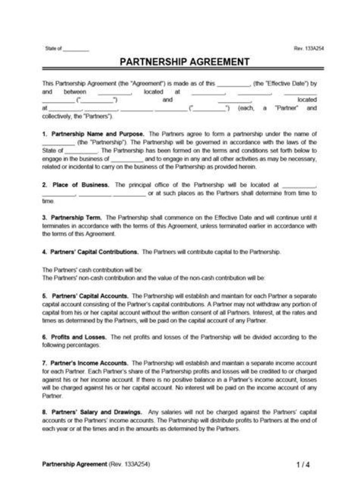What are the general rule to form a contract of partnership?
