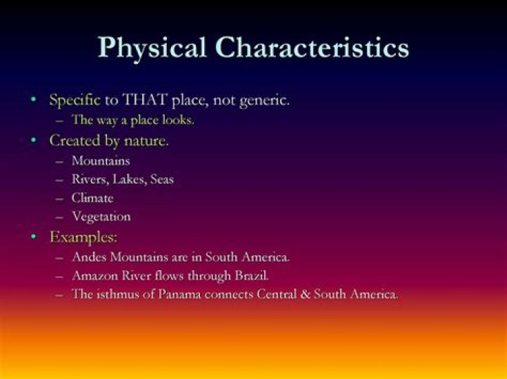 What are the human and physical characteristics of California?