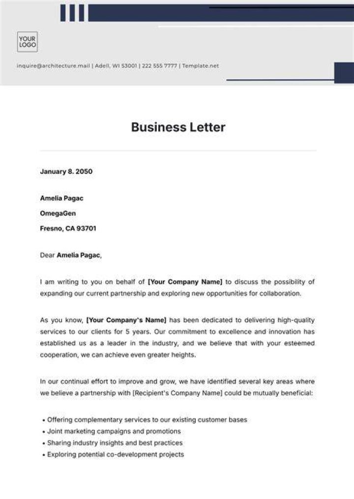 What are the importance of the business letter?