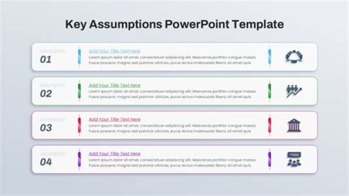 What are the key assumptions in a business plan?