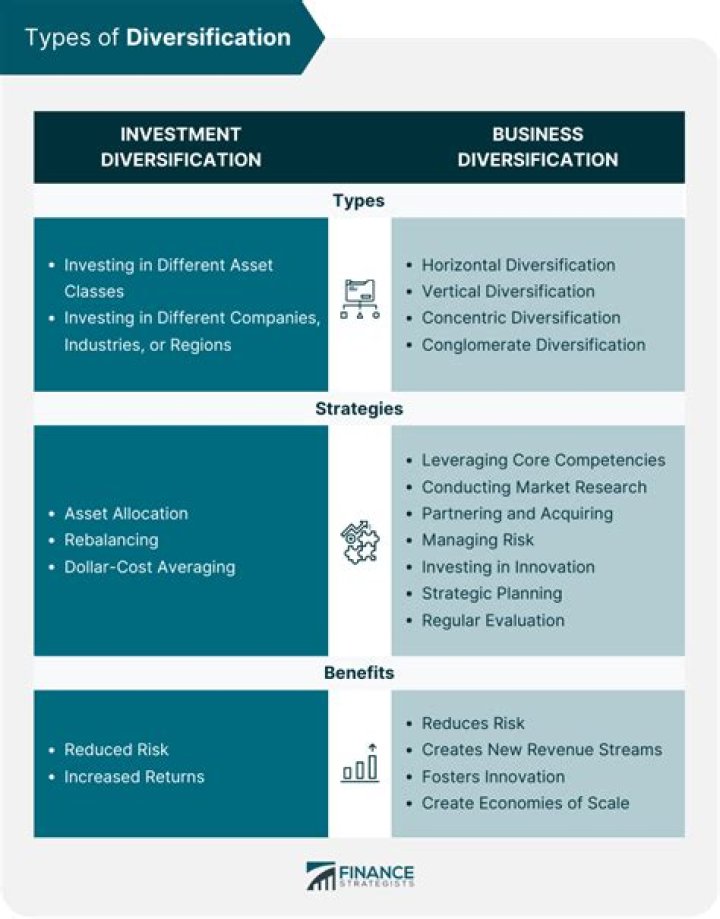 What are the main advantages of a diversification strategy?