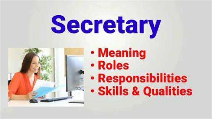 What are the main duties of a secretary?