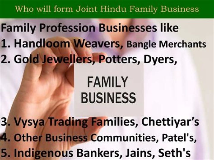 What are the main features of joint Hindu family business?