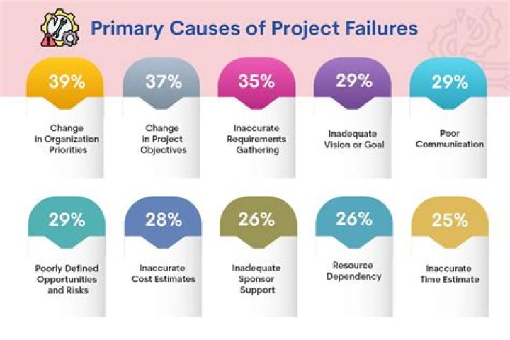 What are the most common reasons that projects fail?