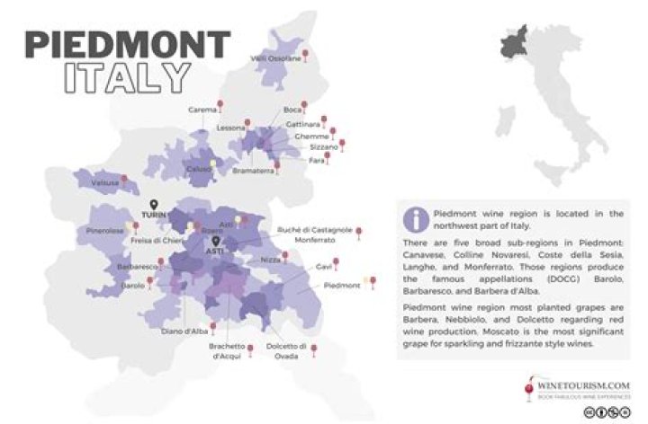 What are the products and industries of the Piedmont region?