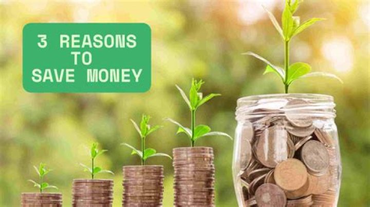 What are the three reasons to save money?