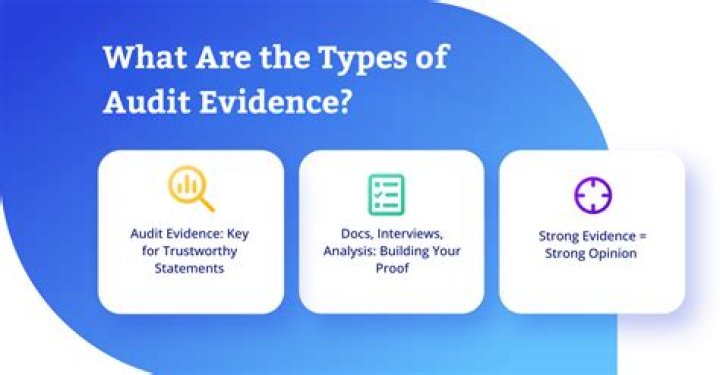 What are the three types of audit evidence?