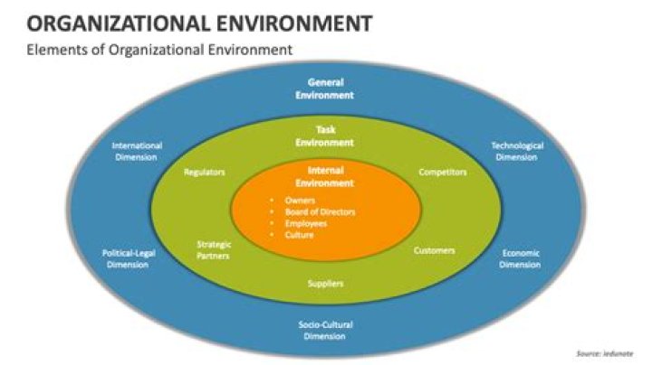 What are the two types of organizational environments?