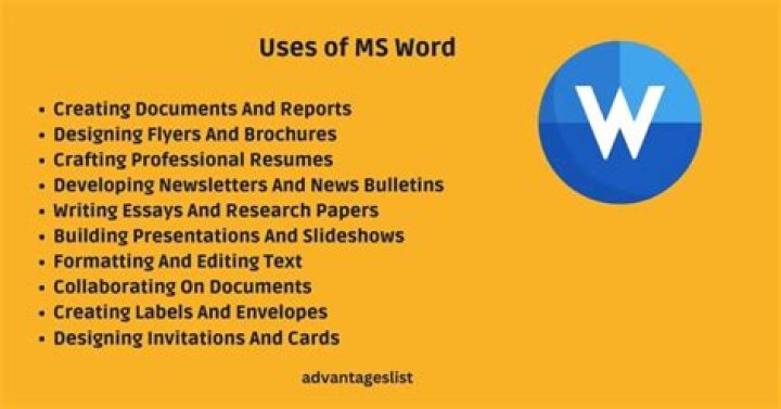 What are the uses of MS Word and MS PowerPoint?