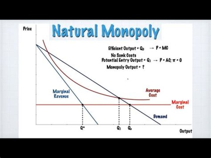 What defines a natural monopoly?