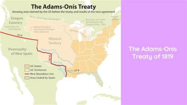 What did Adams-Onis Treaty establish?