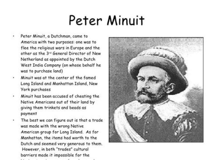 What did Peter Minuit do for a living?