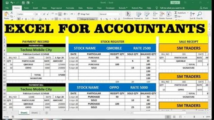 What do accountants use Excel for?