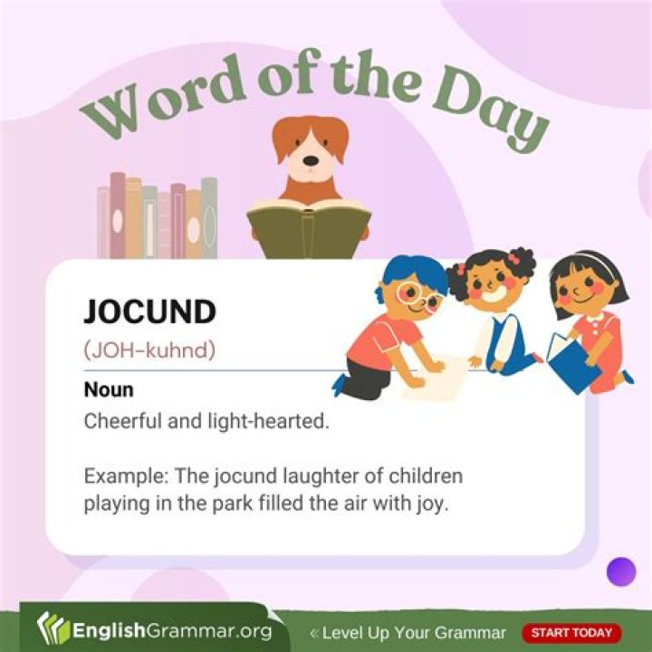 What do you mean by the word Jocund?