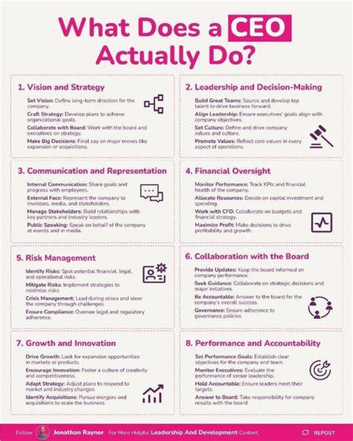 What does a CEO actually do?