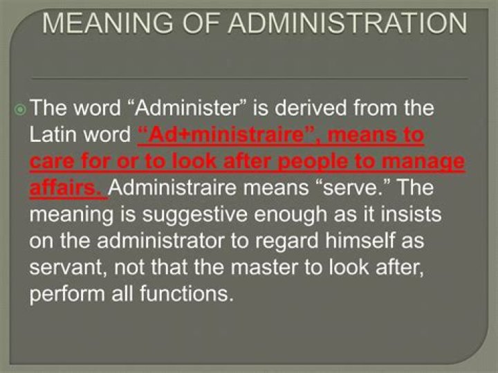 What does administrated online mean?