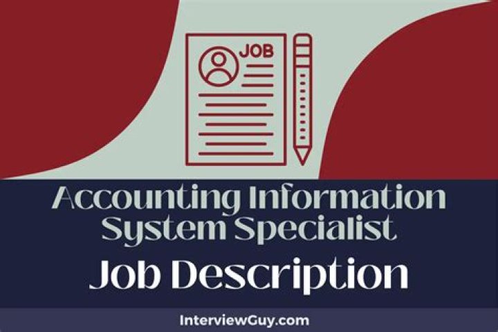 What does an accounting information system specialist do?