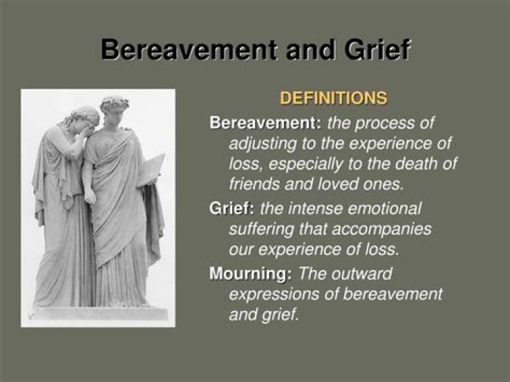 What does bereavement mean?