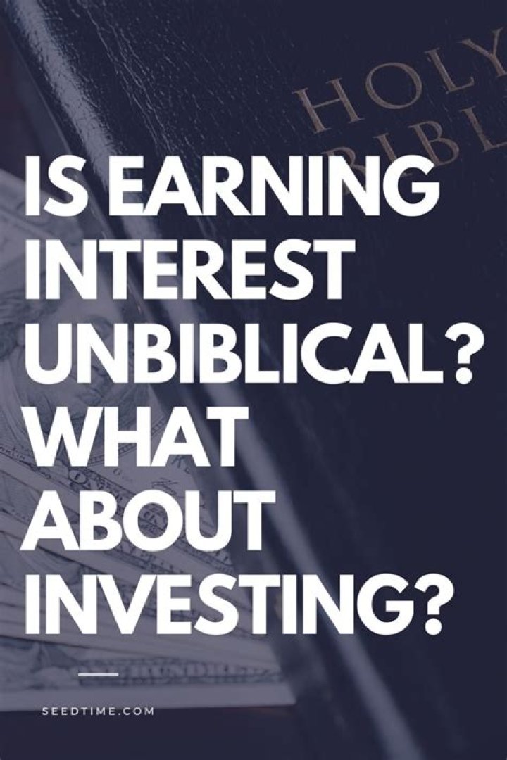 What does the Bible say about lending with interest?