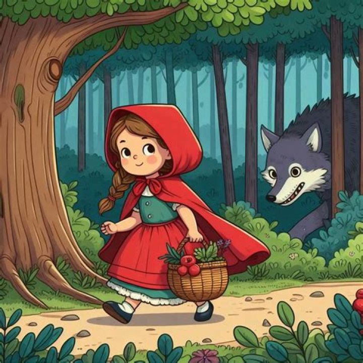 What does the forest symbolize in Little Red Riding Hood?