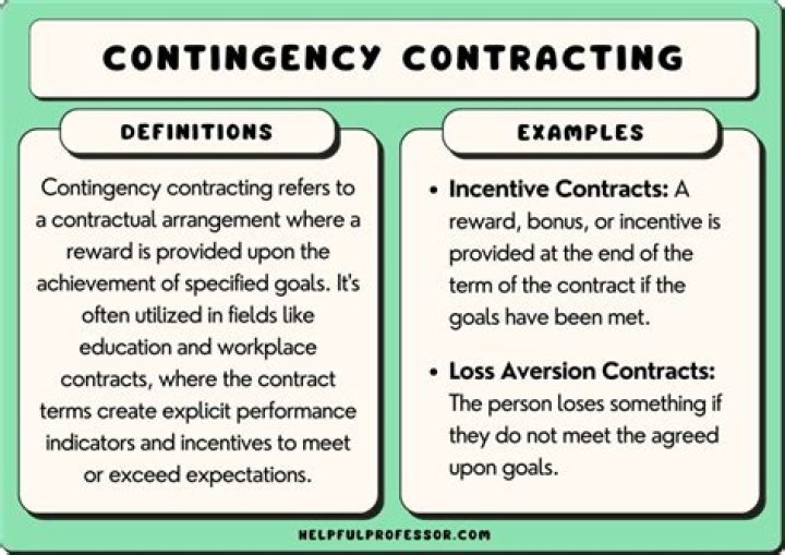 What is a contingency footnote?