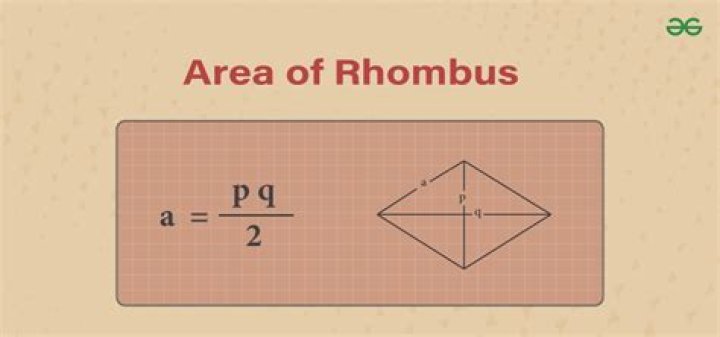 What is a formula of rhombus?