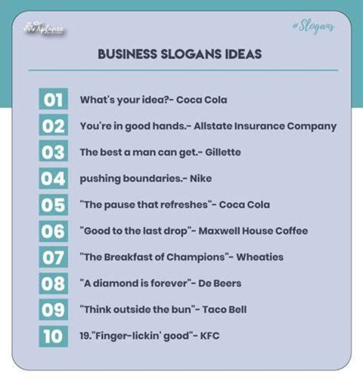 What is a good slogan for marketing?