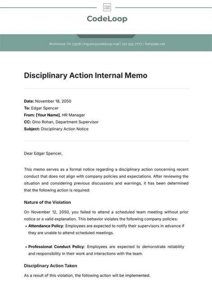 What is a printed action memo?