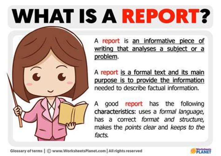 What is a report simple definition?