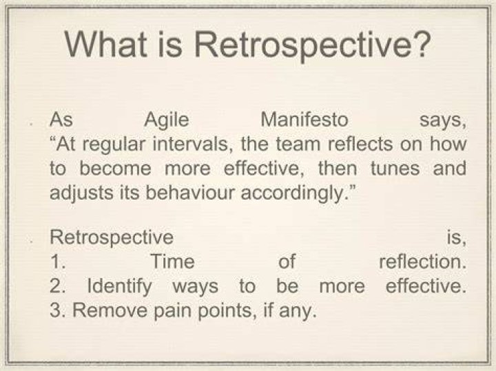 What is a retrospective reserve?