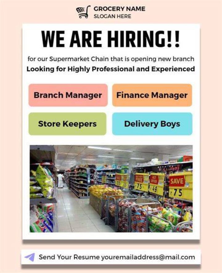 What is a supermarket worker called?