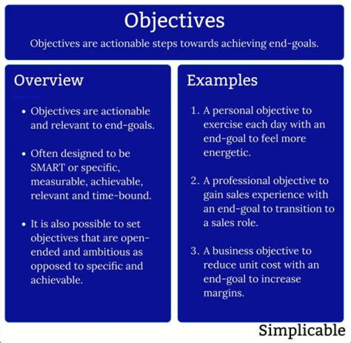 What is an objective budget?