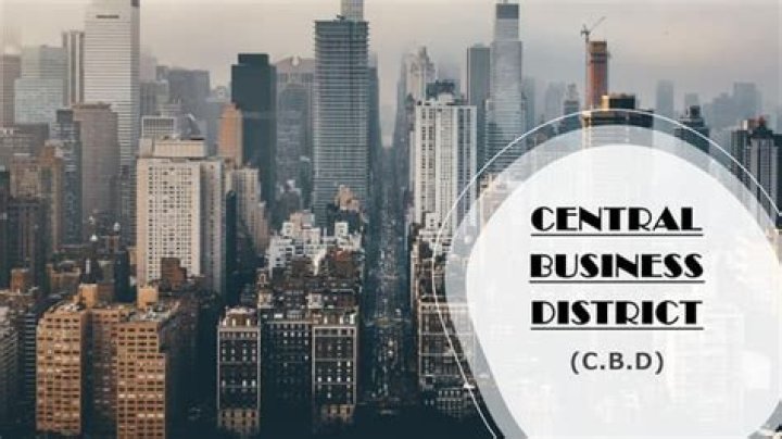 What is central business district of a town?