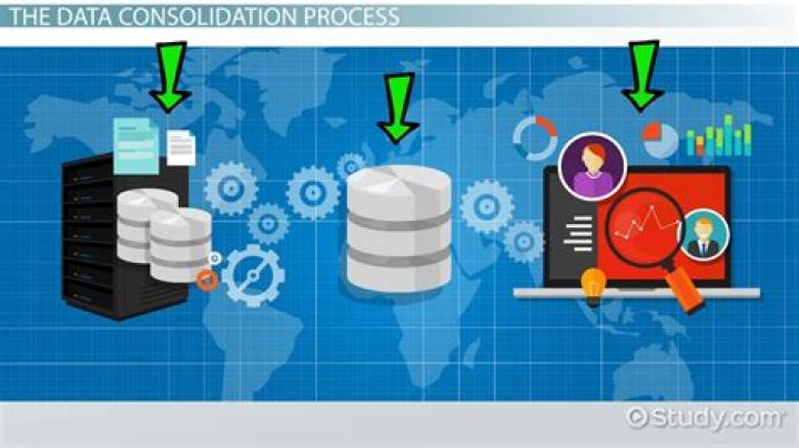 What is data consolidation give an example?
