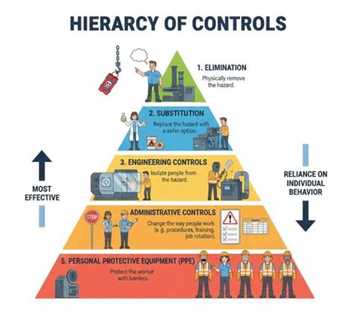What is elimination in hierarchy of control?