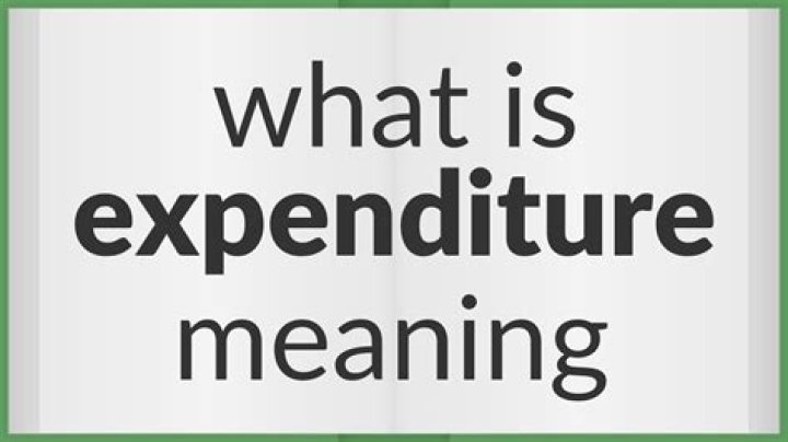 What is expenditure opposite?