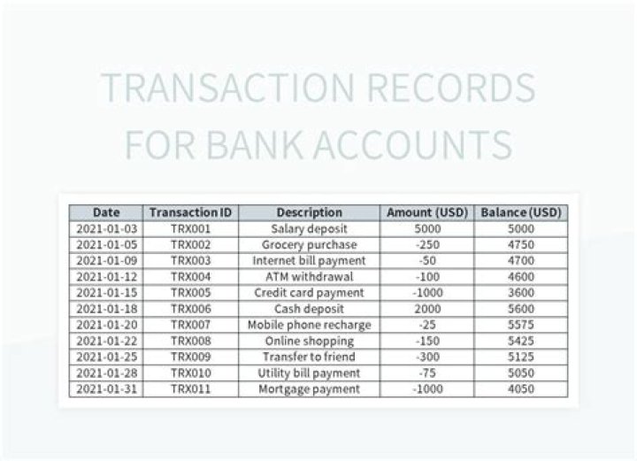 What is information for each transaction recorded in a journal called?