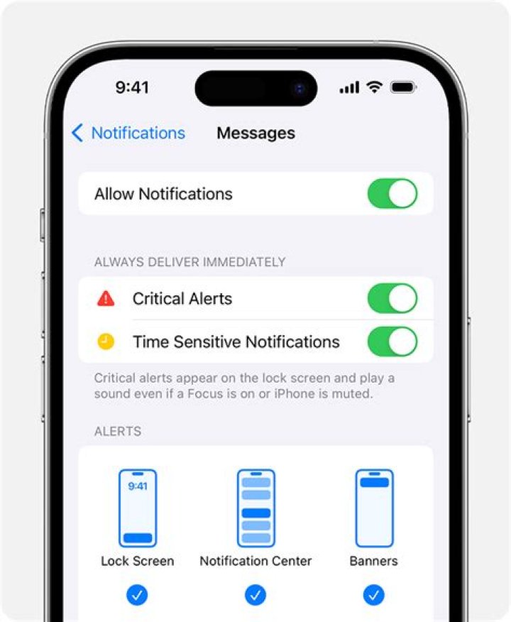What is on Notification for a da?