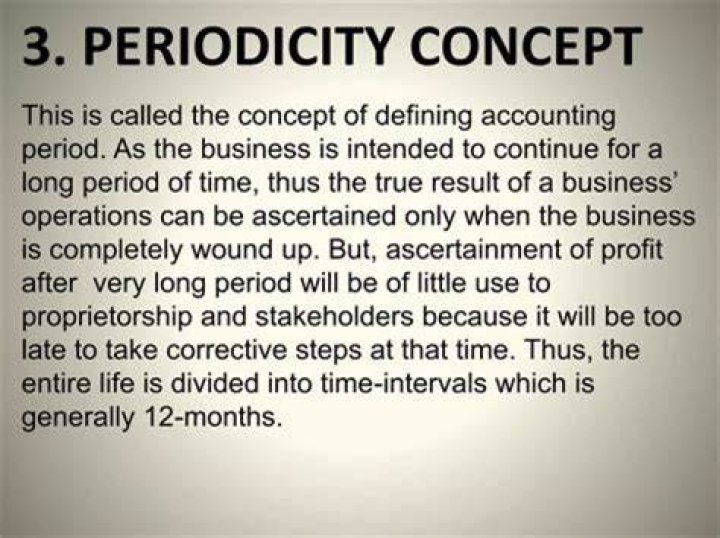 What is periodicity concept?
