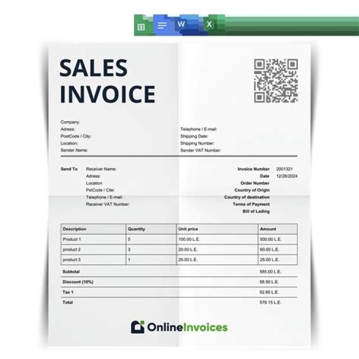 What is sales invoice used for?