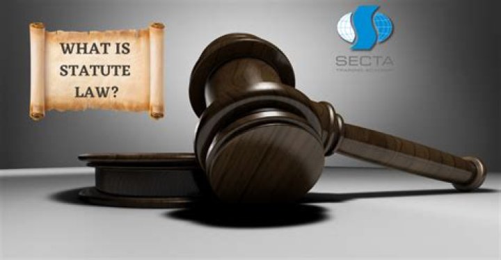 What is statute or enacted law?