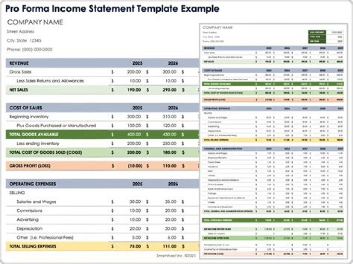 What is the benefit of developing a pro forma financial statement?