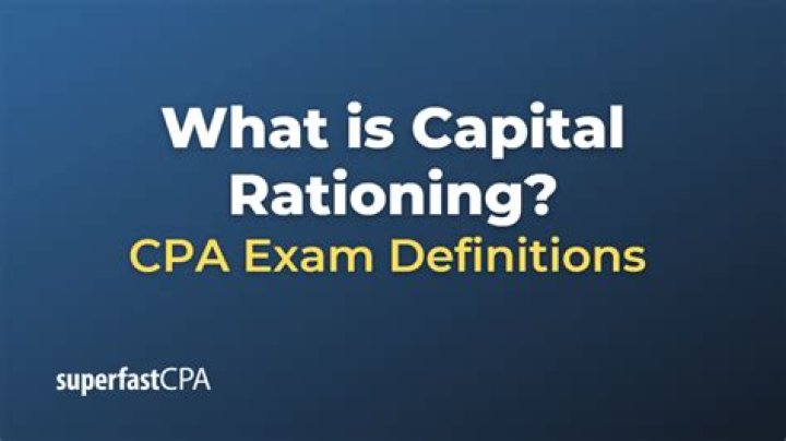 What is the capital rationing?
