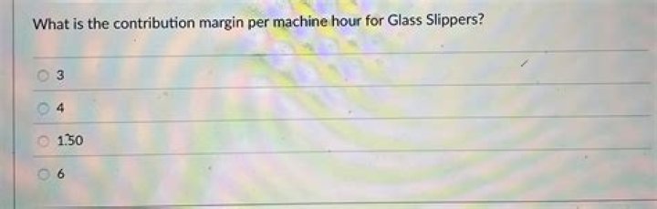What is the contribution margin per machine hour?