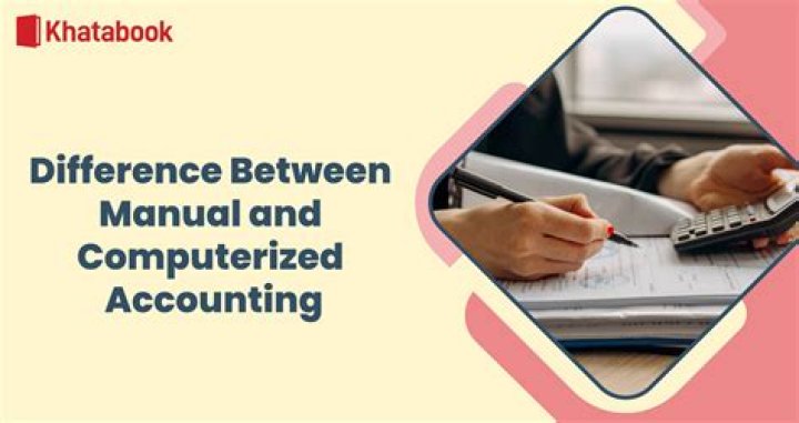 What is the difference between manual and computerized accounting system?