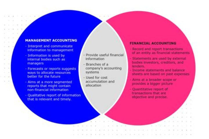 What is the difference between the financial accounting system and the cost management system?