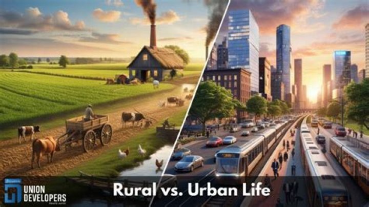 What is the difference between Urban life and rural life?